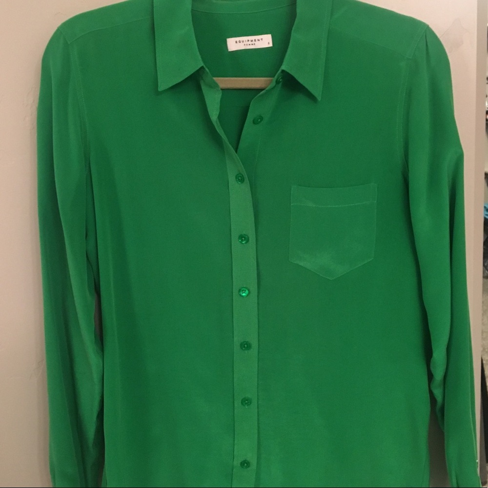 Equipment blouse silk